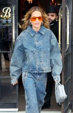 RITA ORA in Double Denim Out in New York 04/28/2023