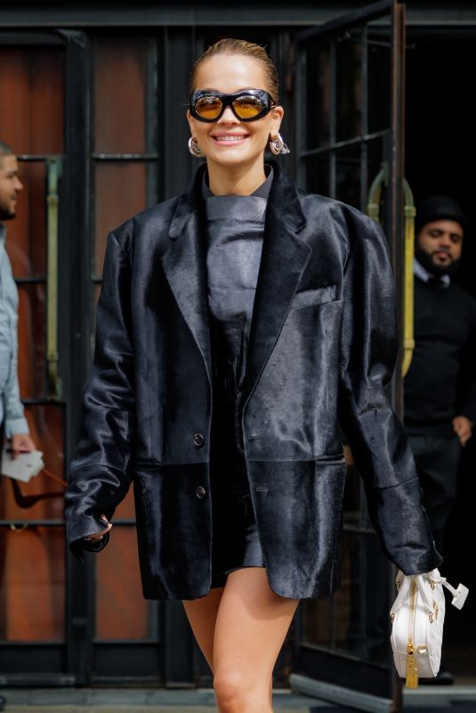 RITA ORA Leaves Her Hotel in New York 04/26/2023