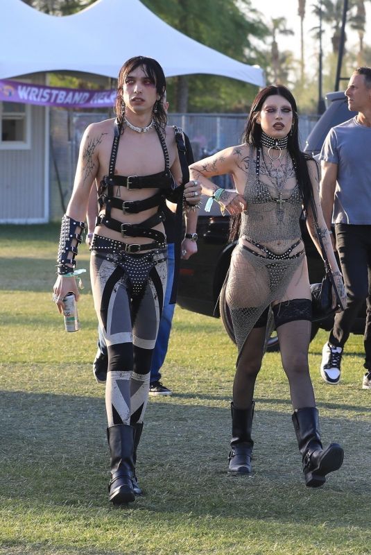 ROMY FLORES Arrives at Coachella Music Festival in Indio 04/16/2023