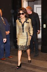 SALMA HAYEK Leaves Carlyle Hotel in New York 04/29/2023
