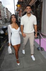 SANAM HARRINANAN Arrives at PrettyLittleThing Showroom Launch in London 04/12/2023