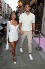 SANAM HARRINANAN Arrives at PrettyLittleThing Showroom Launch in London 04/12/2023