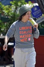 SARA GILBERT Leaves Laurel Canyon Country Store in Los Angeles 04/05/2023