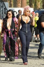 SAWEETIE Arrives at Revolve Party at Coachella Music Festival in Indio 04/15/2023