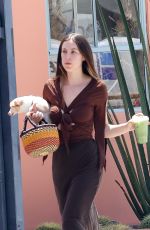 SCOUT WILLIS Out with Her Dog for Green Juice in Los Feliz 04/27/2023