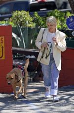 SELMA BLAIR Out with Her Dog in Laurel Canyon 04/05/2023