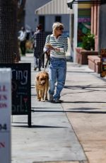 SELMA BLAIR Out with Her Service Dog Scout in Studio City 04/19/2023