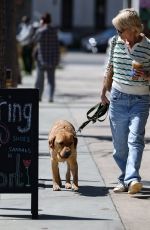 SELMA BLAIR Out with Her Service Dog Scout in Studio City 04/19/2023