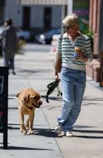 SELMA BLAIR Out with Her Service Dog Scout in Studio City 04/19/2023
