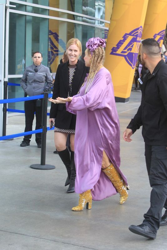 SIA FURLER Arrives at Lakers Playoff Game at Crypto.com Arena in Los Angeles 04/24/2023