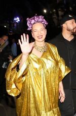 SIA FURLER Leaves Lakers vs. Suns Game in Los Angeles 04/07/2023