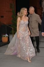 SIENNA MILLER Leaves and Event in New York 04/27/2023