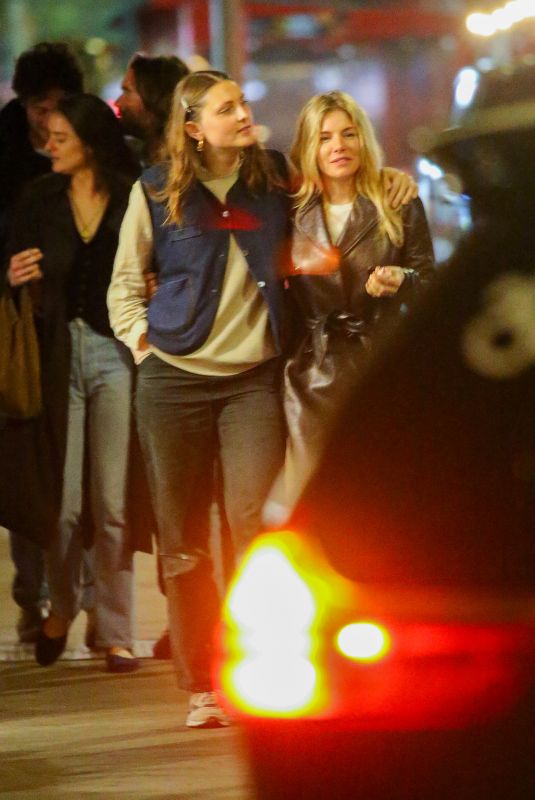 SIENNA MILLER Night Out with Friends in New York 04/22/2023