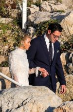 SOFIA RICHIE and Elliot Grainge Arrives at Hotel du Cap-Eden-Roc in Antibes 04/21/2023