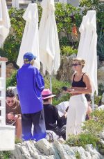 SOFIA RICHIE Enjoys Breakfast at Cap Eden Roc Hotel in Cap d