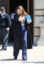 SOFIA VERGARA Enjoys a Snack on the Set of AGT in Pasadena 04/05/2023