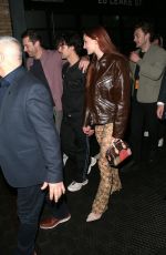 SOHIE TURNER and Joe Jonas Night Out in London 04/14/2023
