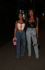 SOPHIE KASAEI and ABBIE HOLBORN Out for Dinner at Figo Restaurant in London 04/09/2023