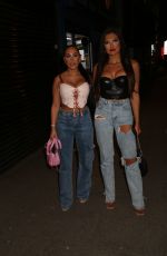 SOPHIE KASAEI and ABBIE HOLBORN Out for Dinner at Figo Restaurant in London 04/09/2023