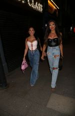 SOPHIE KASAEI and ABBIE HOLBORN Out for Dinner at Figo Restaurant in London 04/09/2023