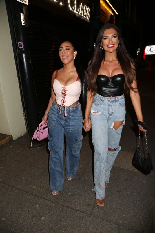 SOPHIE KASAEI and ABBIE HOLBORN Out for Dinner at Figo Restaurant in London 04/09/2023