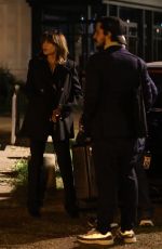 SOPHIE MARCEAU Leaves Family Dinner at Club Marigny in Paris 04/25/2023