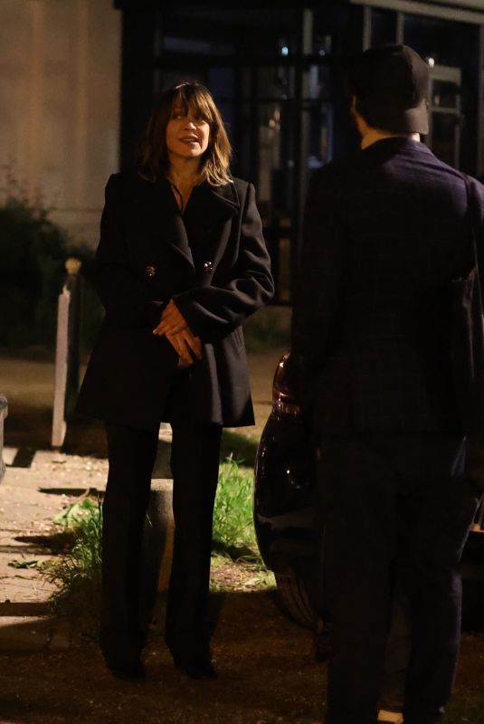 SOPHIE MARCEAU Leaves Family Dinner at Club Marigny in Paris 04/25/2023