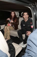 SOPHIE TURNER and Joe Jonas Leaves a Party in London 04/14/2023