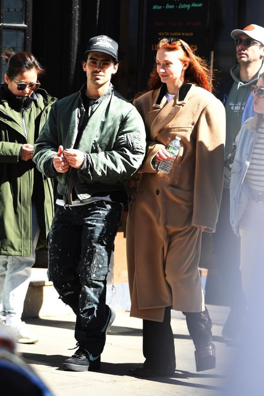 SOPHIE TURNER and Joe Jonas Out in New York 04/02/2023