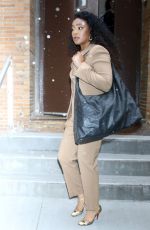 TATYANA ALI Leaves Tamron Hall Show in New York 04/05/2023