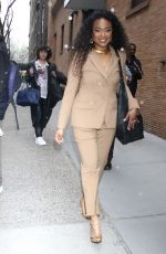 TATYANA ALI Leaves Tamron Hall Show in New York 04/05/2023