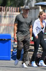 TEDDI MELLENCAMP and Edwin Arroyave Leaves a Restaurant in Encino 04/23/2023 