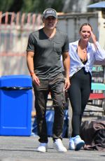 TEDDI MELLENCAMP and Edwin Arroyave Leaves a Restaurant in Encino 04/23/2023 