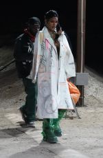 TEYANA TAYLOR Arrives at Neon Carnival Party at Coachella 2023 Music Festival in Indio 04/15/2023