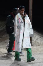 TEYANA TAYLOR Arrives at Neon Carnival Party at Coachella 2023 Music Festival in Indio 04/15/2023