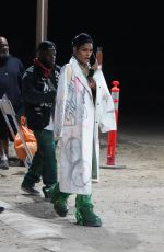TEYANA TAYLOR Arrives at Neon Carnival Party at Coachella 2023 Music Festival in Indio 04/15/2023