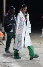 TEYANA TAYLOR Arrives at Neon Carnival Party at Coachella 2023 Music Festival in Indio 04/15/2023