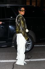 TEYANA TAYLOR Leaves Hennessy Kim Jong Event in New York 04/26/2023