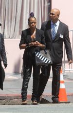 TICHINA ARNLD Arrives at Martin Lawrence