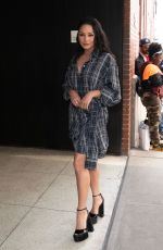 VANESSA HUDGENS Arrives ar Drew Barrymore Show in New York 04/11/2023