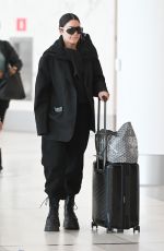 VANESSA HUDGENS Arrives at Laguardia Airport in New York 04/11/2023