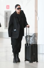 VANESSA HUDGENS Arrives at Laguardia Airport in New York 04/11/2023