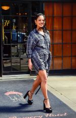 VANESSA HUDGENS Heading to Drew Barrymore Show in New York 04/11/2023
