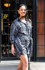 VANESSA HUDGENS Heading to Drew Barrymore Show in New York 04/11/2023
