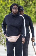 VIOLA DAVIS Out with Her Husband and Their Dog in Toluca Lake 04/10/2023