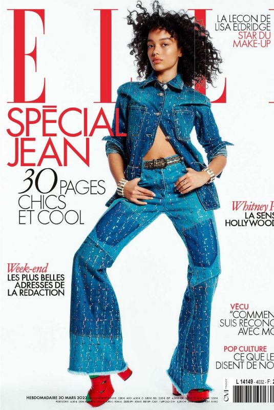 WHITNEY PEAK in Elle Magazine, France March 2023