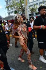 WINNIE HARLOW at Yard Mas and Xodus Carnival in Jamaica 04/16/2023