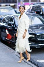 YARA SHAHIDI Arrives at Good Morning America Studios in New York 04/24/2023