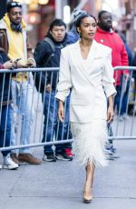 YARA SHAHIDI Arrives at Good Morning America Studios in New York 04/24/2023