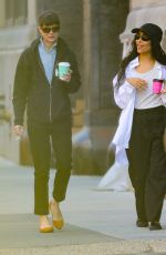 ZOE KRAVITZ Out with a Friend in New York 04/21/2023
